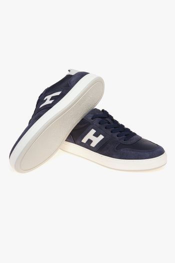Sneaker H668 H-TV in pelle e camoscio - 4