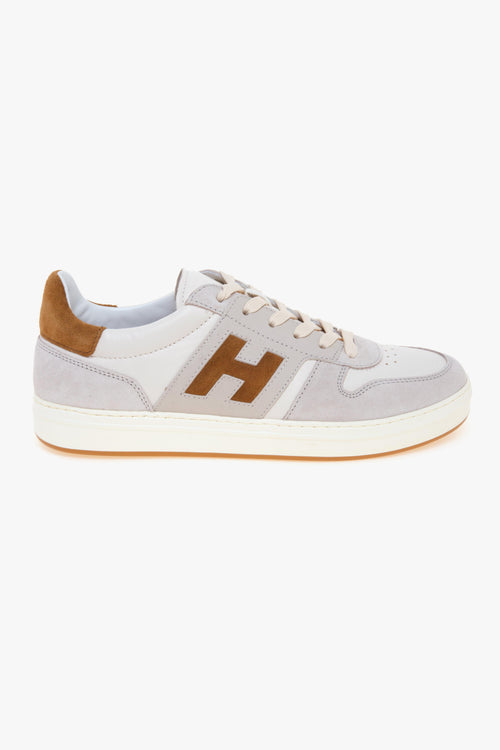 Sneaker H668 H-TV in pelle e camoscio