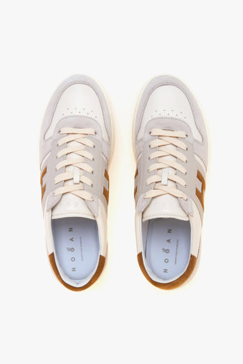 Sneaker H668 H-TV in pelle e camoscio - 5