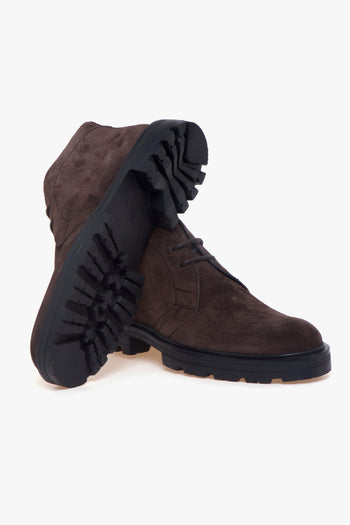 Polacco H673 in camoscio con suola in gomma - 4