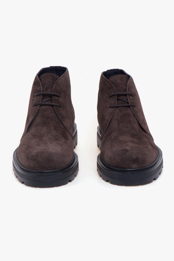 Polacco H673 in camoscio con suola in gomma - 5