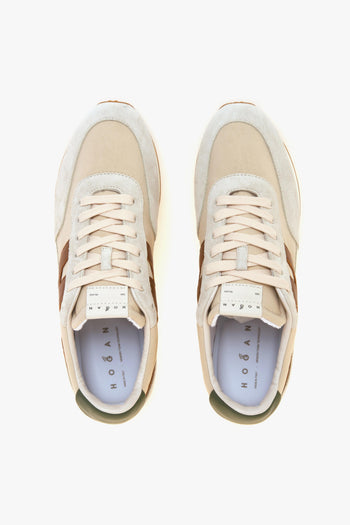 Sneaker H699 Athletic in camoscio e tessuto con inserti in pelle - 5