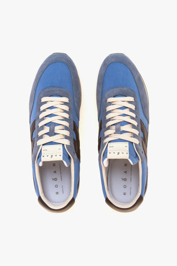 Sneaker H699 Athletic in camoscio e tessuto con inserti in pelle - 5