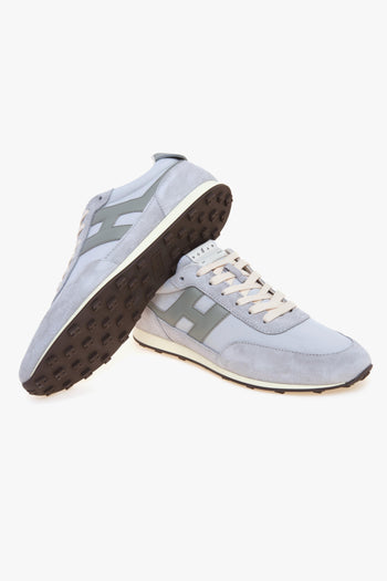 Sneaker H699 Athletic in camoscio e tessuto con inserti in pelle - 4