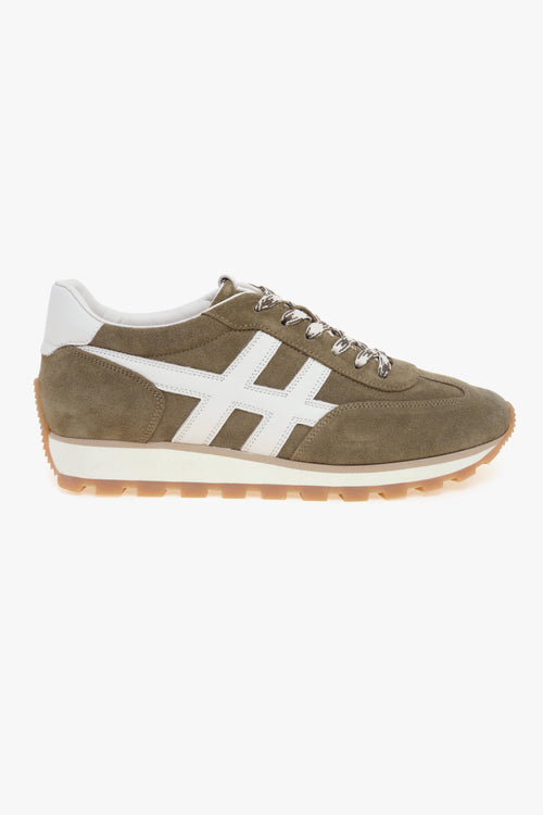 Sneaker H701 in camoscio e pelle