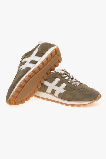 Sneaker H701 in camoscio e pelle - 4