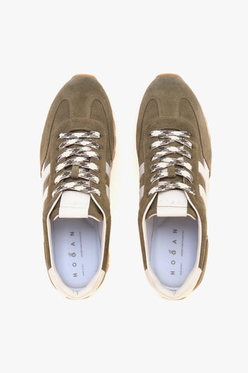 Sneaker H701 in camoscio e pelle - 5