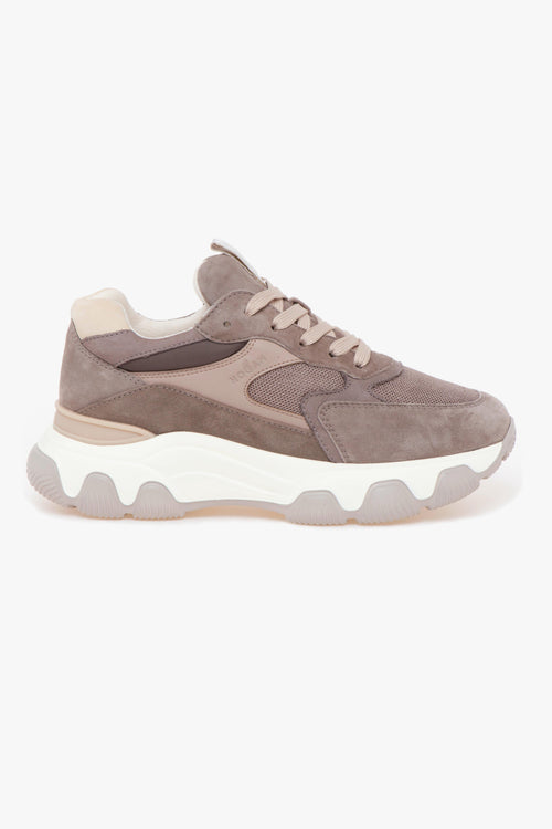 Sneaker Hyperactive in camoscio e pelle