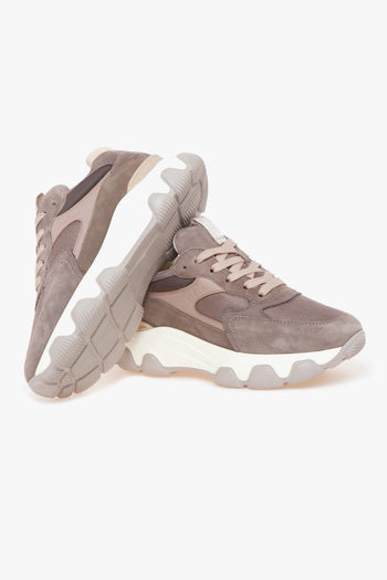 Sneaker Hyperactive in camoscio e pelle - 4