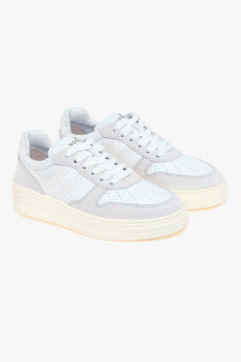 Sneaker H630 basket in pelle e camoscio con glitter - 2