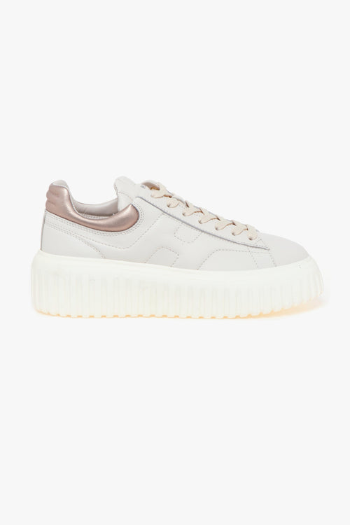 Sneaker H-stripes in pelle