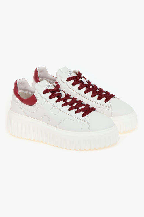 Sneaker H-stripes in pelle