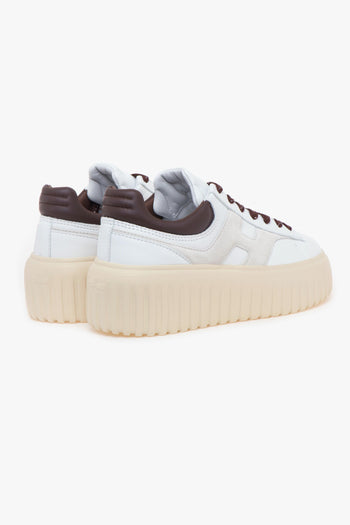 Sneaker H-stripes in pelle e camoscio - 3