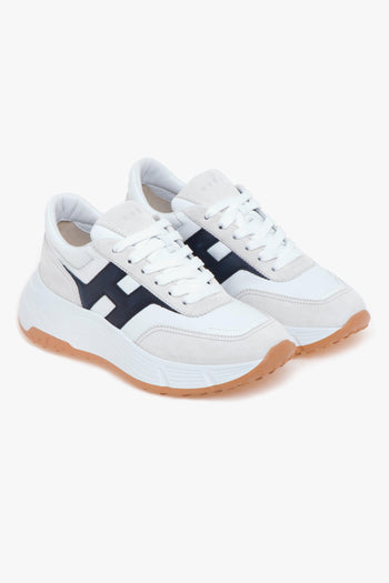 Sneaker Hi-Fi in camoscio e pelle - 2