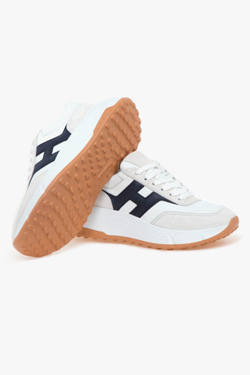 Sneaker Hi-Fi in camoscio e pelle - 4