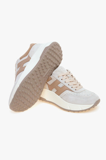 Sneaker Hyperlight in camoscio e tessuto retinato 3D - 4