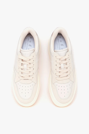 Sneaker Skyscraper in pelle e camoscio con maxi pltaform - 5