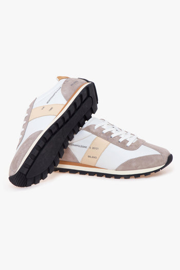 Sneaker 86er in pelle e camoscio - 4