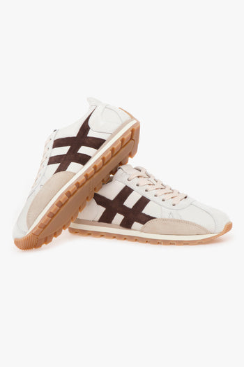 Sneaker 86er in pelle e camoscio - 4