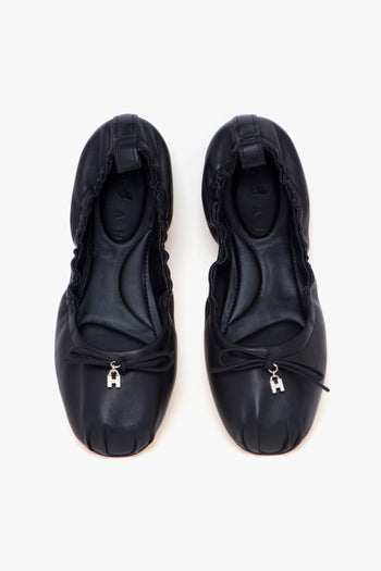 Ballerina H684 in pelle con fiocco - 5