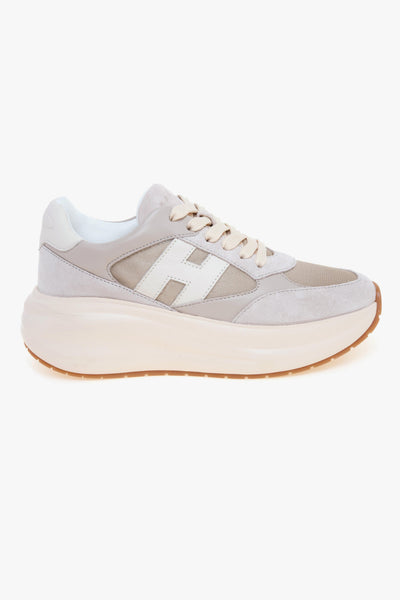 Sneaker Maxi I Active H696 in camoscio, tessuto e pelle