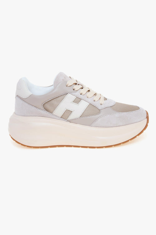 Sneaker Maxi I Active H696 in camoscio, tessuto e pelle