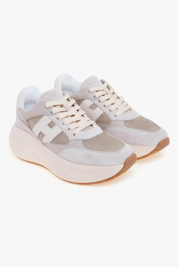 Sneaker Maxi I Active H696 in camoscio, tessuto e pelle - 2