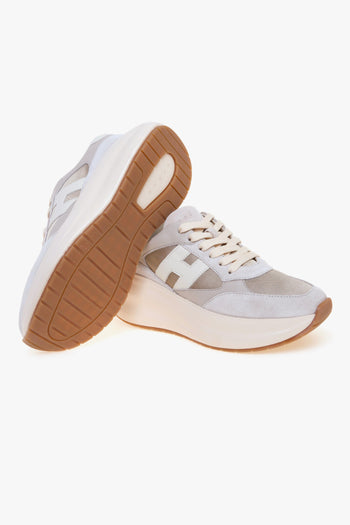 Sneaker Maxi I Active H696 in camoscio, tessuto e pelle - 4
