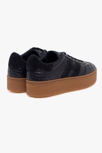 Sneaker Cool Platform in pelle stampa cocco - 3