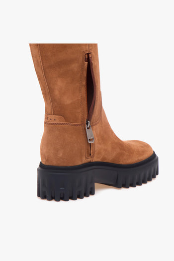 Stivale in camoscio con suola in gomma - 4