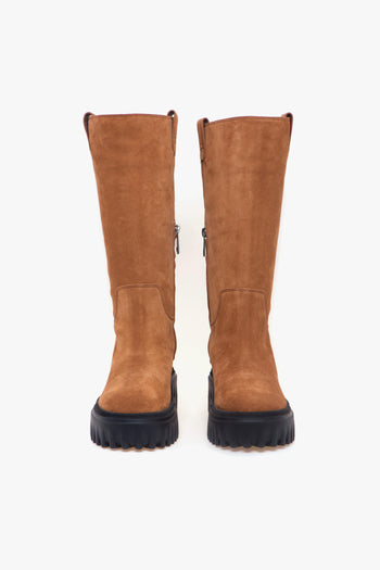 Stivale in camoscio con suola in gomma - 5