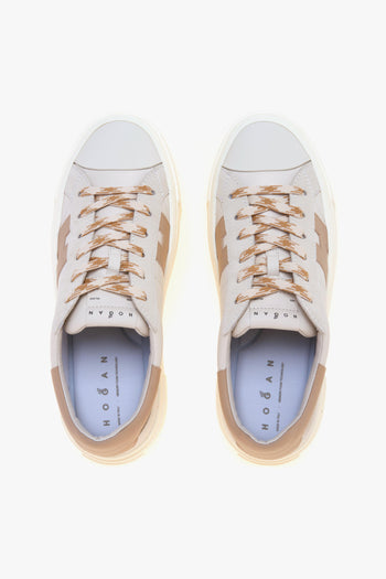 Sneaker Crosswind in pelle e camoscio - 5