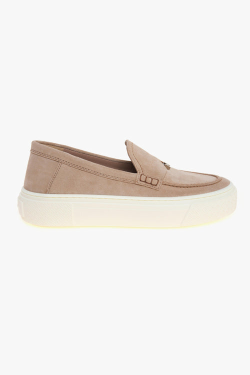Sneaker stile mocassino in camoscio