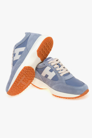 Sneaker Interactive H713 in camoscio e pelle - 4