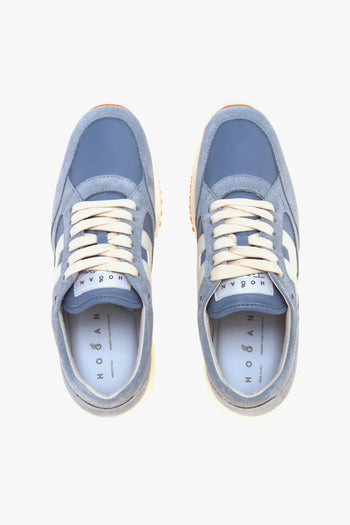 Sneaker Interactive H713 in camoscio e pelle - 5