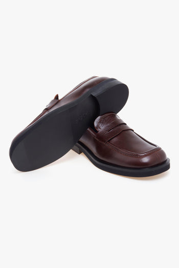 Mocassino Senna in pelle con suola in gomma - 4