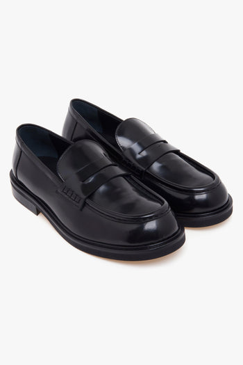 Mocassino Ahri in pelle spazzolata e suola in gomma - 2