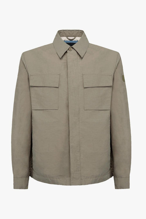 Overshirt in misto lino