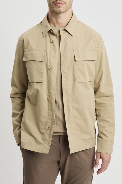 Overshirt in cotone-nylon