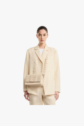 Borsa a tracolla H-Bag in pelle martellata - 6