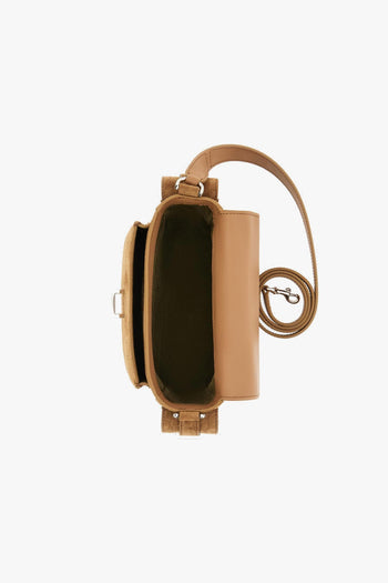 Borsa Flap piccola in camoscio stampa cocco - 5