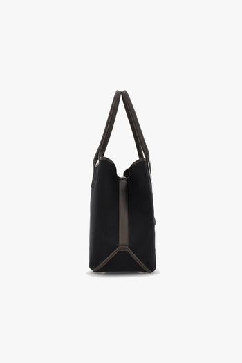 Borsa shopping Script Media in tessuto e pelle con indirizzo rilievo - 3