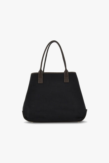 Borsa shopping Script Media in tessuto e pelle con indirizzo rilievo - 4