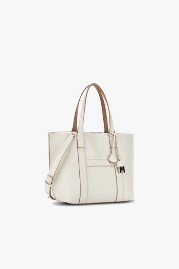 Borsa shopping piccola in pelle martellata - 2
