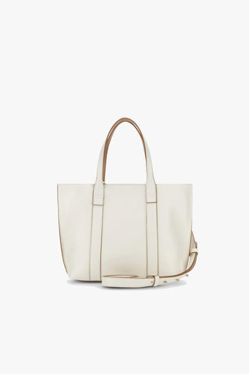 Borsa shopping piccola in pelle martellata - 3