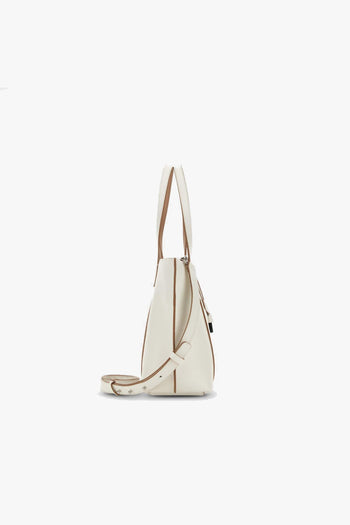 Borsa shopping piccola in pelle martellata - 5