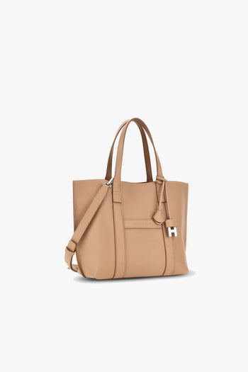 Borsa shopping piccola in pelle martellata - 2