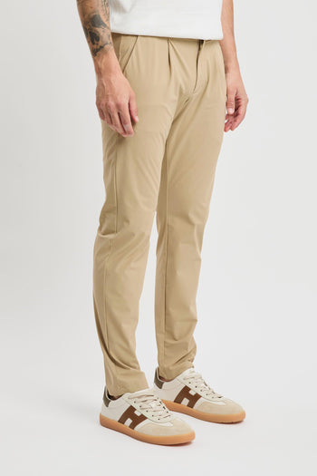 Pantalone con pence in tessuto elasticizzato - 2