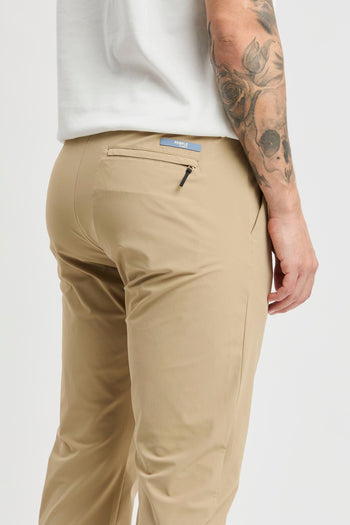 Pantalone con pence in tessuto elasticizzato - 6