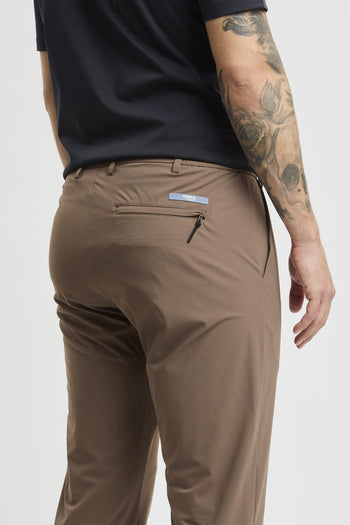 Pantalone con pence in tessuto elasticizzato - 5